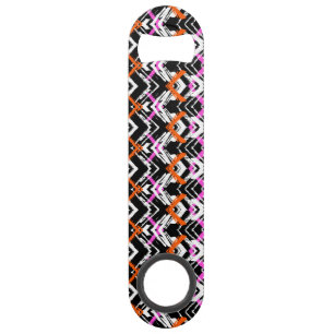 Black, Orange, And Pink Hand Drawn Arrow Pattern