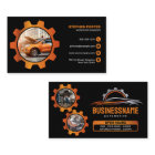 Black, Orange Auto Detailing Car Repair Automotive
