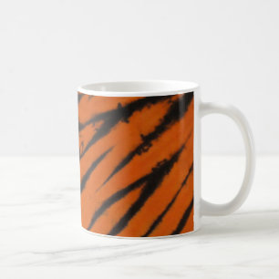 Black & Orange Bengal Stripe Mug
