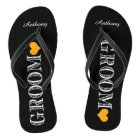 Black/Orange Heart Groom's