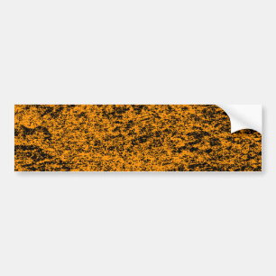 Black & Orange Marble Background Bumper Sticker