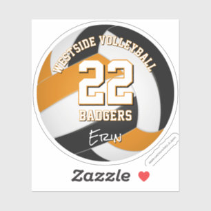 black orange team colors volleyball club name