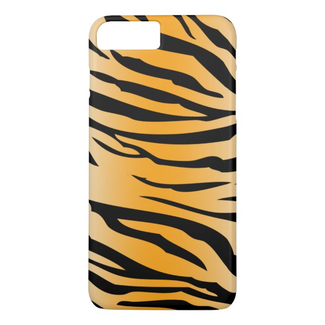 Black Orange Tiger Stripes Case-Mate iPhone Case (Back)