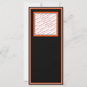 Black & Orange Trimmed Photo Template