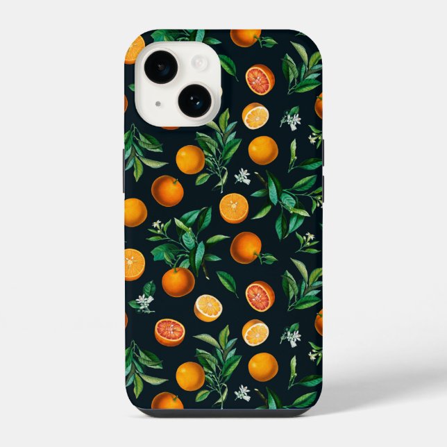 Black Oranges Fruit | iPhone 14 Case-Mate Case (Back)