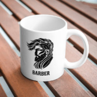 Black ornamental barber logo