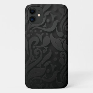 black ornaments texture Case-Mate Barely There iPhone 11 Case