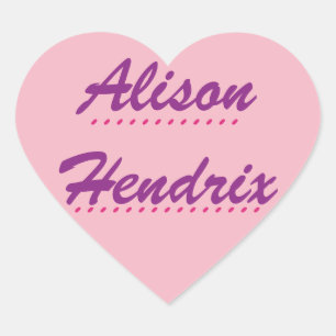Black Orphan Alison Heart Sticker
