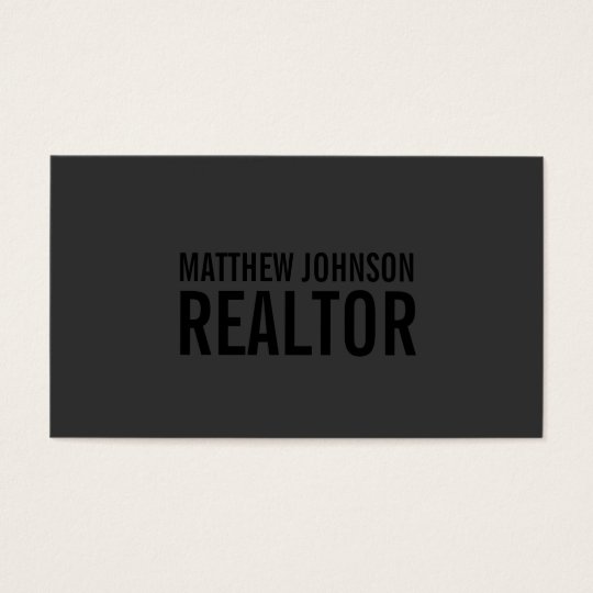 Black Out Realtor | Business Cards