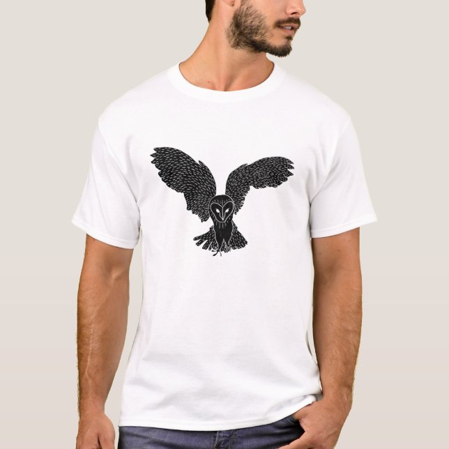 Black Owl T-Shirt (Front)