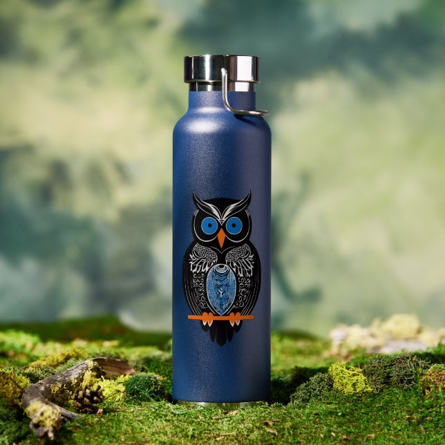 Black Owl Water Bottle (Outdoor)