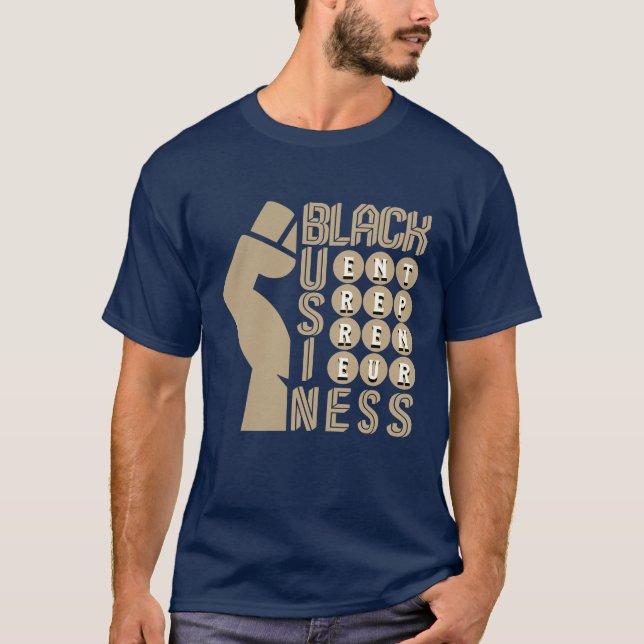 BLACK-OWNED BUSINESS Entrepreneur T-Shirt (Front)