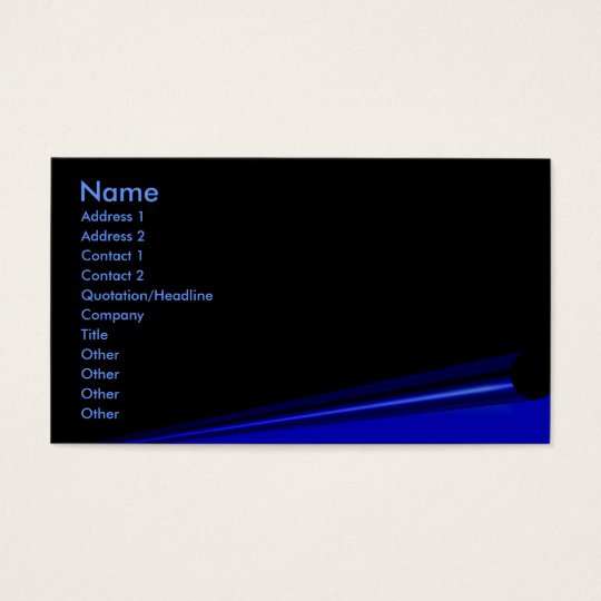 Black Page Curl Profile Card
