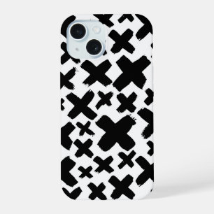 Black Paint Splash Pattern iPhone 15 Case