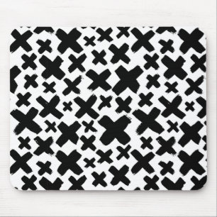 Black Paint Splash Pattern Mouse Mat
