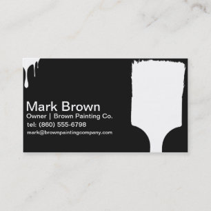Black Painter Business Cards