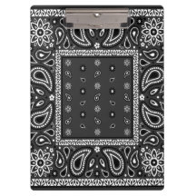 Black Paisley Bandanna Birthday Hip Hop Rap Scarf