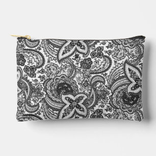  Black paisley pattern Accessory Pouch