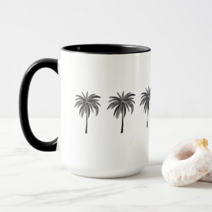 Black Palm Trees Combo Mug