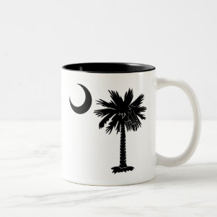 Black Palmetto Two-Tone Coffee Mug