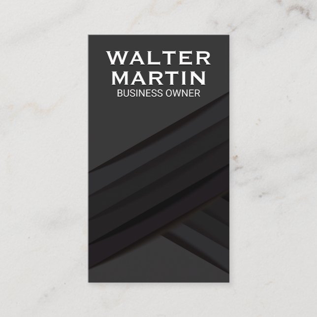 Black Panels Business Card (Front)