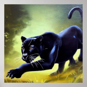 Black Panther (11) Wild Cat Poster