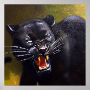 Black Panther (13) Wild Cat Poster