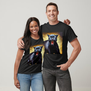 Black Panther (3) Wild Cat  T-Shirt