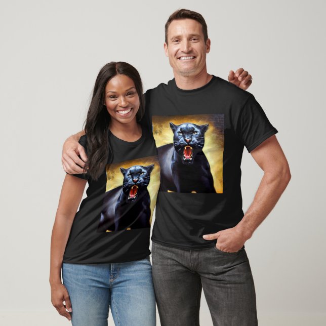 Black Panther (3) Wild Cat  T-Shirt (Unisex)