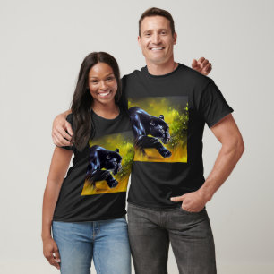 Black Panther (5) Wild Cat T-Shirt