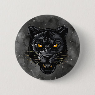 Black Panther 6 Cm Round Badge