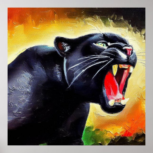 Black Panther (7) Wild Cat  Poster (Front)