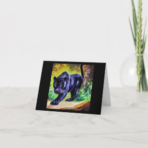 Black Panther (8) Wild Cat Card
