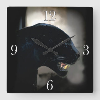 Black Panther Animal-lover Square Wall Clock