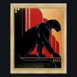 Black Panther Art Deco Poster<br><div class="desc">This is an iconic Art Deco design. The Black Panther has sharp art deco lines and is a striking picture. This makes a great poster and it could be framed to make a string addition to a wall in your home.</div>
