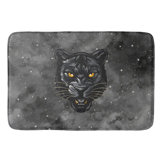 Black Panther Bath Mat (Front)