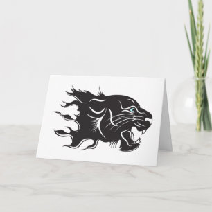 Black Panther Blue Eyes Card