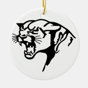Black Panther Ceramic Tree Decoration