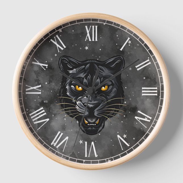 Black Panther Clock (Front)