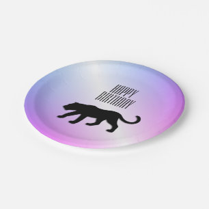 Black Panther Custom Party Paper Plate