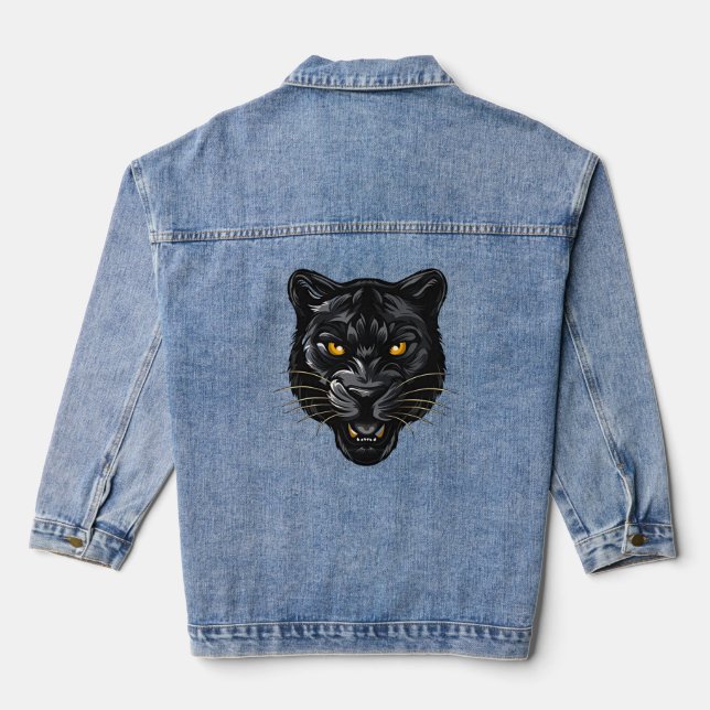 Black Panther Denim Jacket (Back)