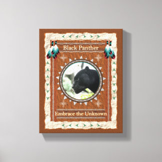 Black Panther Energy Embrace the Unknown Canvas Print