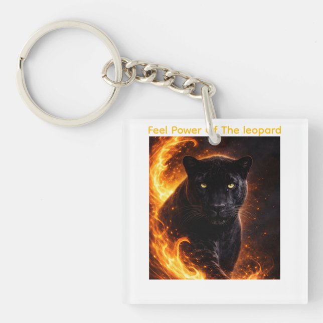Black Panther Fire Power Key Ring (Front)