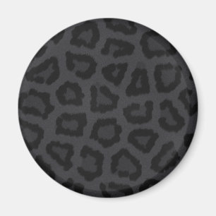 Black Panther Fur Print Magnet