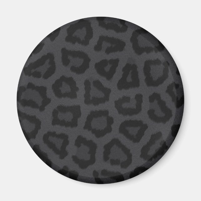 Black Panther Fur Print Magnet (Front)