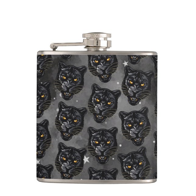 Black Panther Hip Flask (Front)