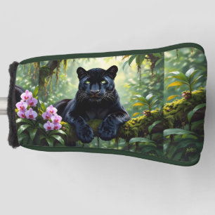 Black Panther in the Jungle Golf Head Cover