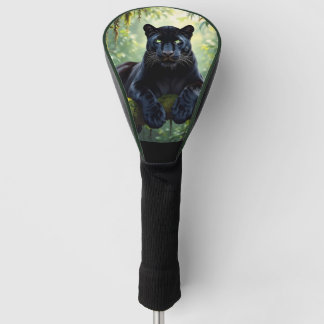Black Panther in the Jungle Golf Head Cover