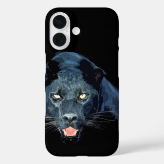Black Panther Jaguar Eyes iPhone 16 Case