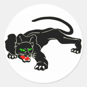 Black Panther - Large CAT Classic Round Sticker